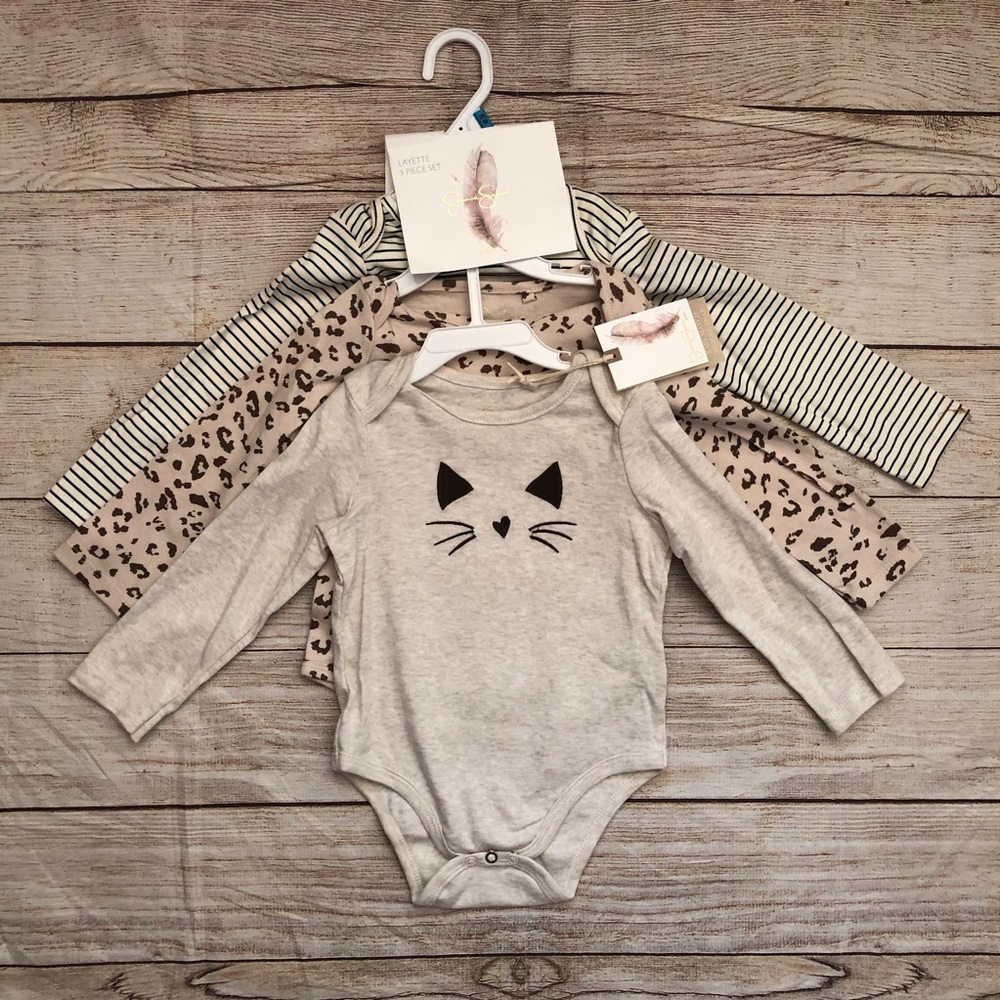 Jessica Simpson 3-PC Onesie set - NEW